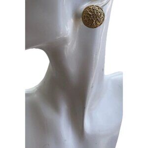 Vintage Accessocraft NYC Earrings Clip On Screw Back Women’s Round 1980s Sz 1”